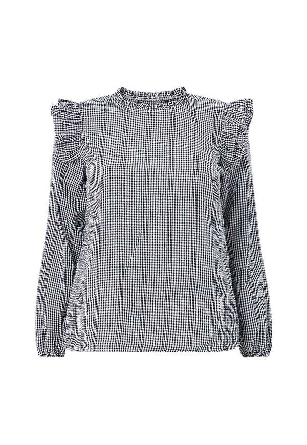 Vero Moda Curve - Blus vmLo LS Blouse - K Curve - Blå
