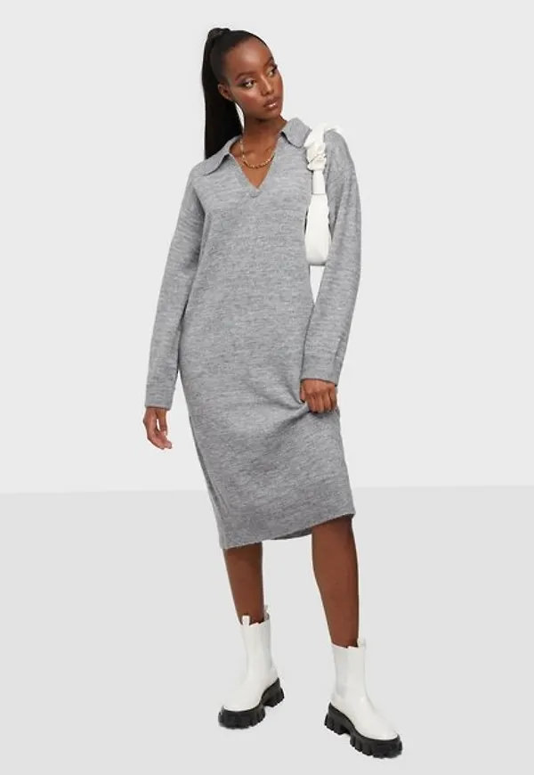 Object Collectors Item Objlauren L/S Knit Dress 116 Stickade klänningar