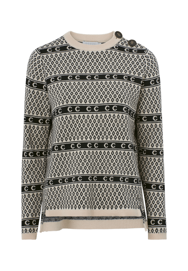 Coster Copenhagen - TrÃ¶ja Icelandic Sweater In Seawool - Svart