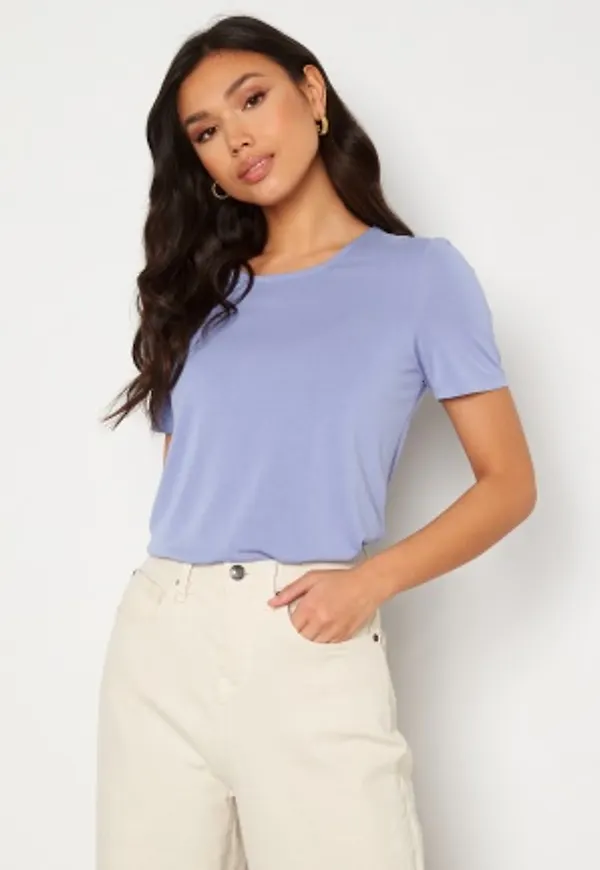 Pieces Kamala SS Top Pale Iris S