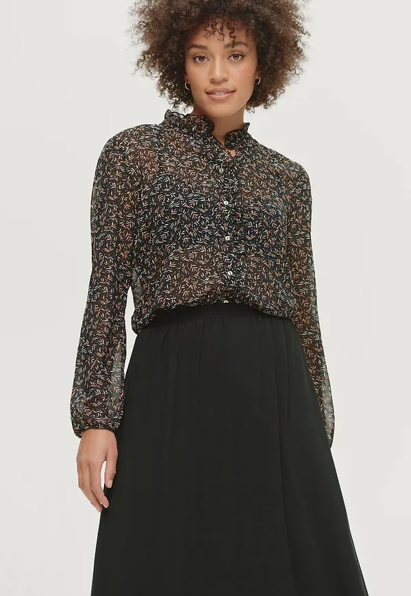 Saint Tropez - Blus DamaraSZ LS Shirt - Svart