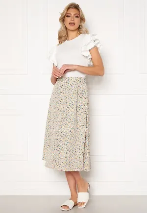 Y.A.S Kaydel Hw Long Skirt Cornflower Blue/ AOP L