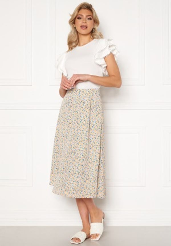 Y.A.S Kaydel Hw Long Skirt Cornflower Blue/ AOP L