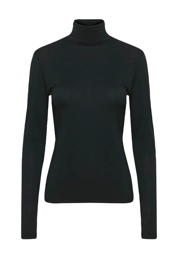 Gestuz - Polotopp SividaGZ Wool Rollneck - Svart