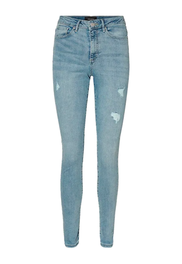 Vero Moda - Jeans vmSophia HR Skinny Destr J AM314 - Blå