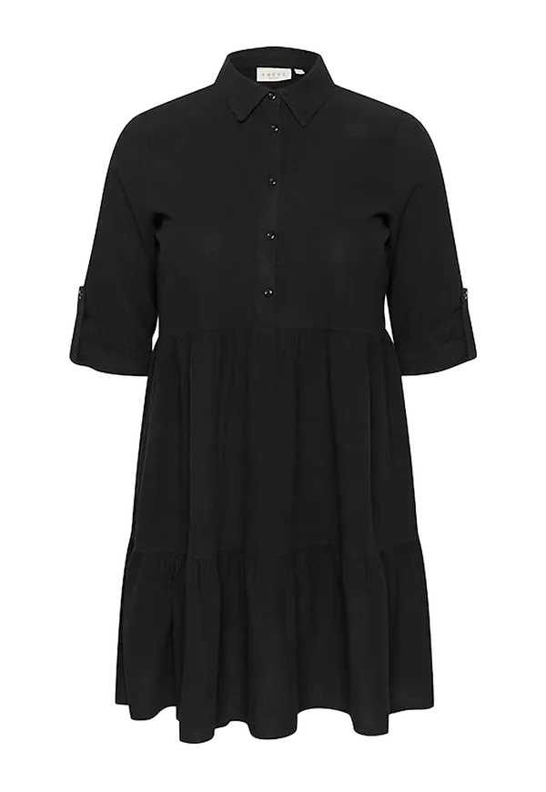 KAFFE Curve - Klänning kcNana Dress - Svart
