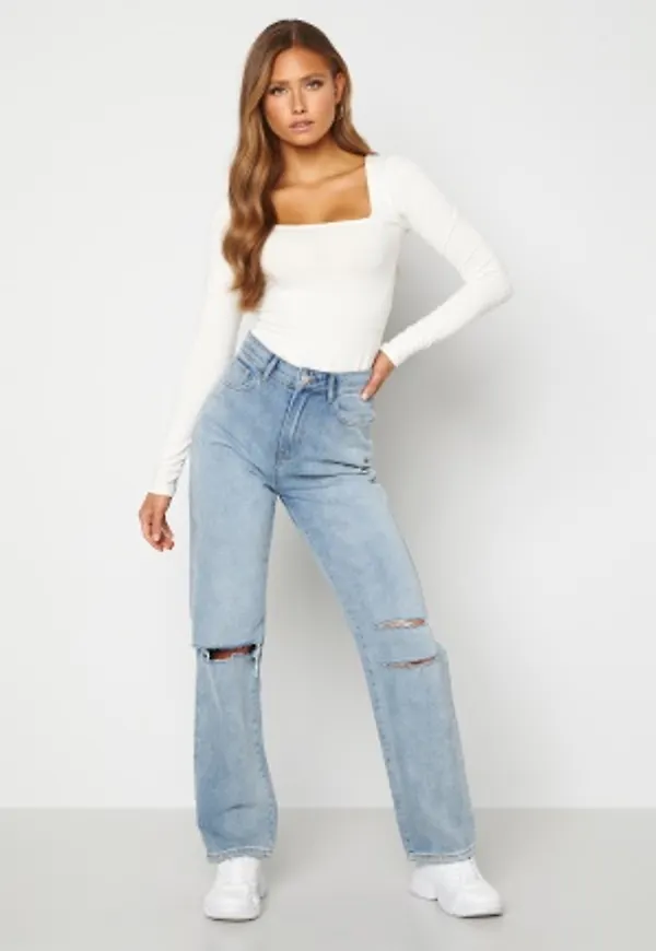 BUBBLEROOM Lori straight leg jeans Light denim 38