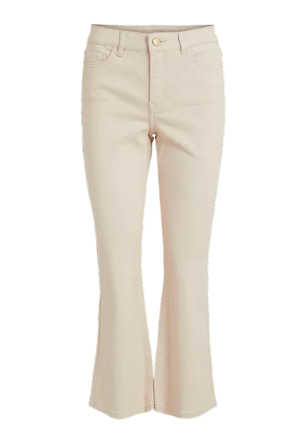 Vila - Jeans vmFlair Gandhia RW Kickflare - Brun