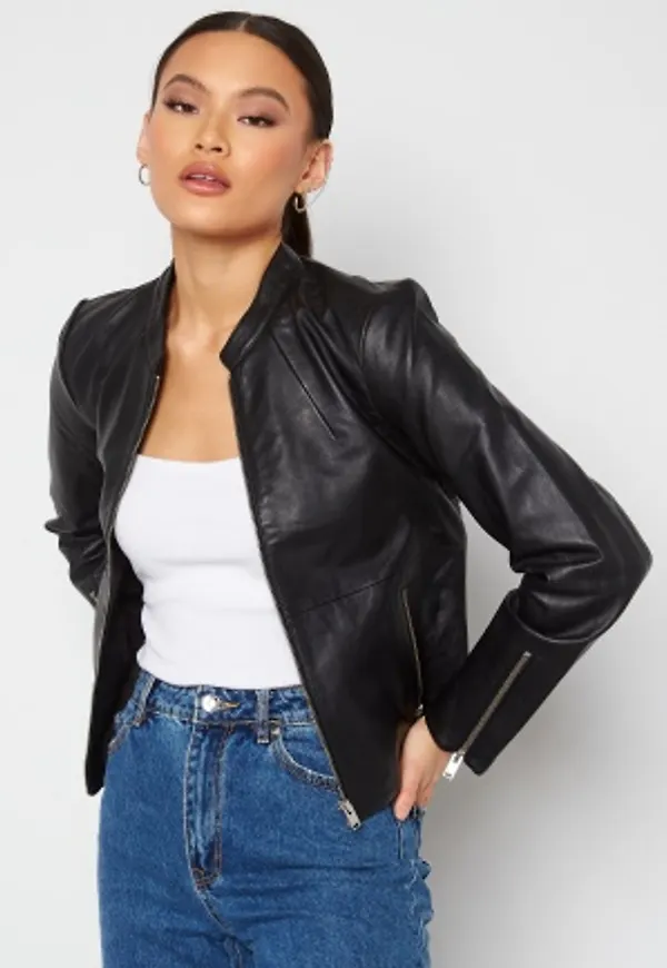 SELECTED FEMME Ibi Leather Jacket Black 42