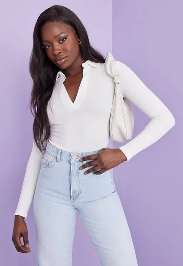 NLY Trend Amazing Collar Top Toppar Vit