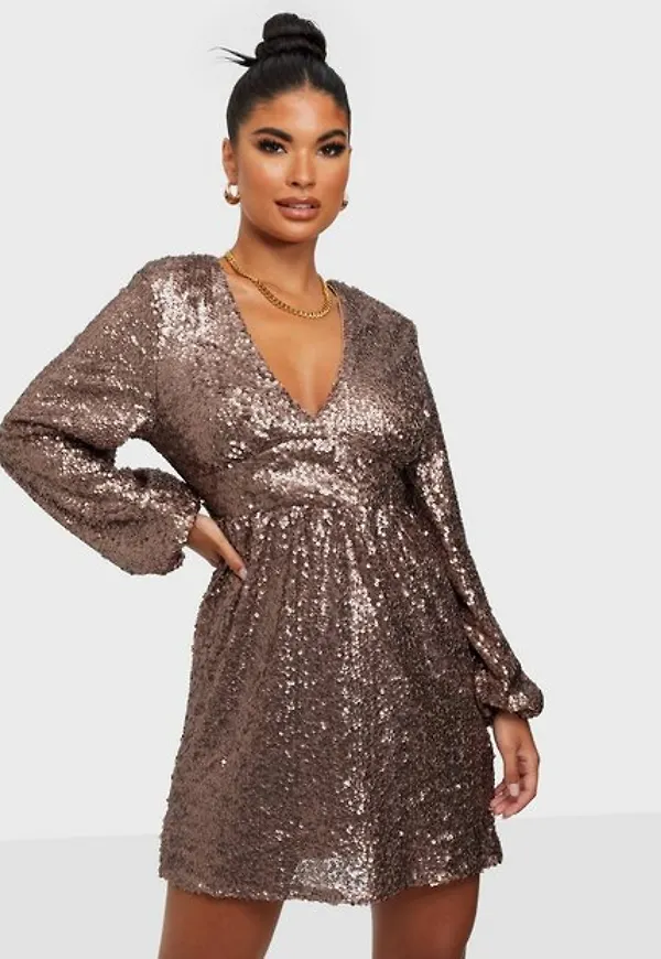 NLY Trend Starlight Sequin Dress Paljettklänningar