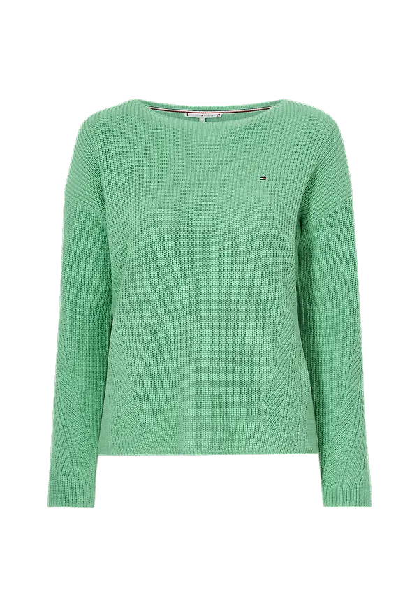 Tommy Hilfiger - Tröja Hayana Boat-nk Sweater - Grön