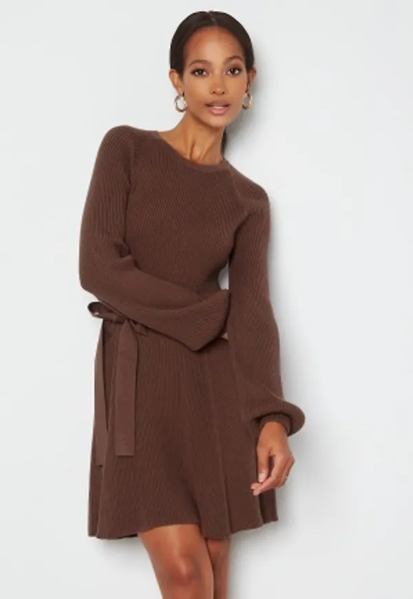 BUBBLEROOM Sandy knitted dress Brown L