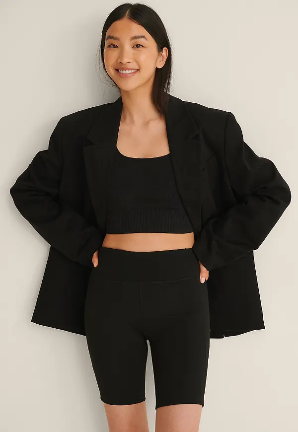 MANGO Sportiga Shorts - Black
