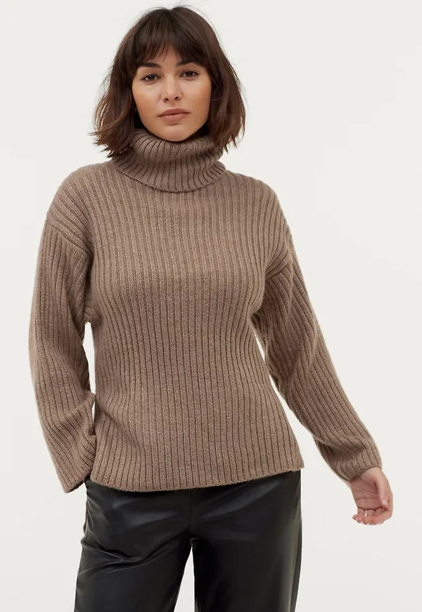 Gina Tricot - Tröja Tessa Knitted Sweater - Brun