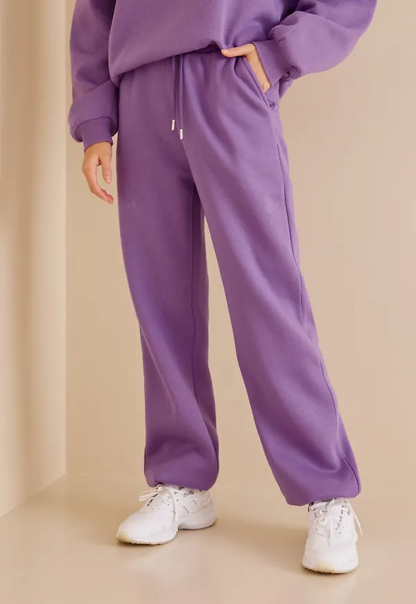 NLY Trend - Mjukisbyxor - Lila - Perfect Slouchy Sweat Pants - Byxor & Shorts