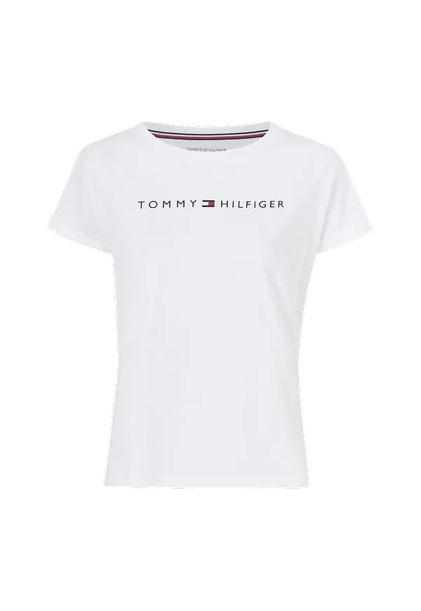 Tommy Hilfiger - Topp RN Tee SS Logo - Vit