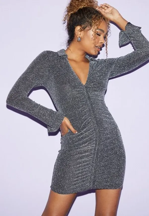 NLY One Ruched Collar dress Fodralklänningar