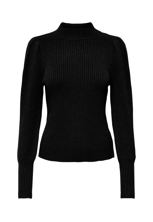 Only - Tröja onlKatia L/S Highneck - Svart