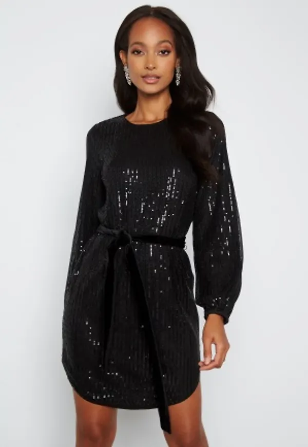 BUBBLEROOM Sanja sparkling dress Black 40