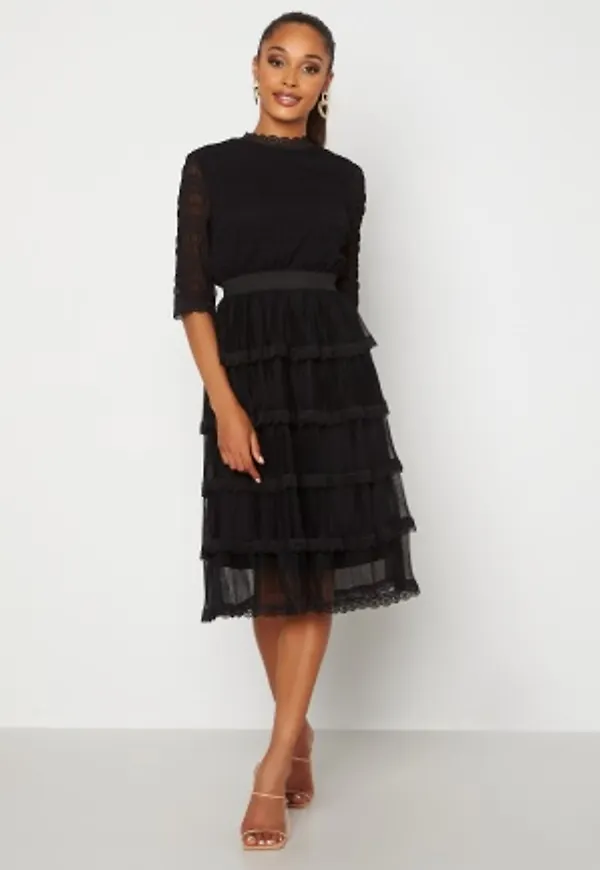 Happy Holly Agnes Lace Dress Black 48/50
