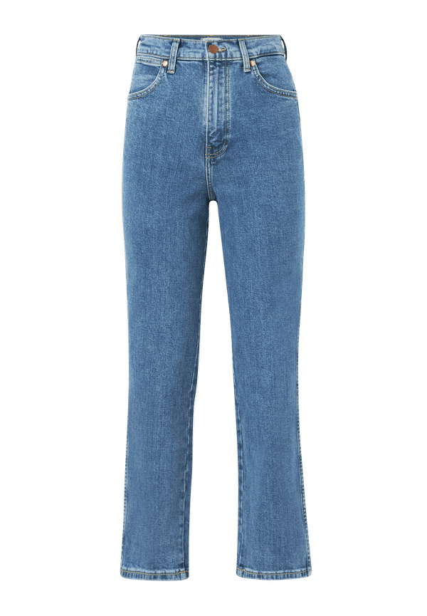 Wrangler - Jeans Wild West High Rise Straight - BlÃ¥