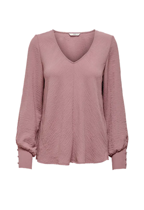 Only - Blus onlMette Uma L/S Top Wvn - Lila