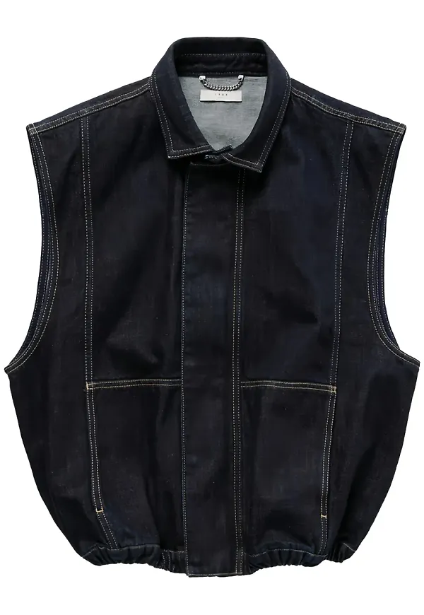 1989 STUDIO denimvest - Blå