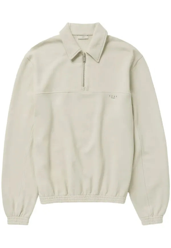 1989 STUDIO tröja med halv dragkedja - Neutral