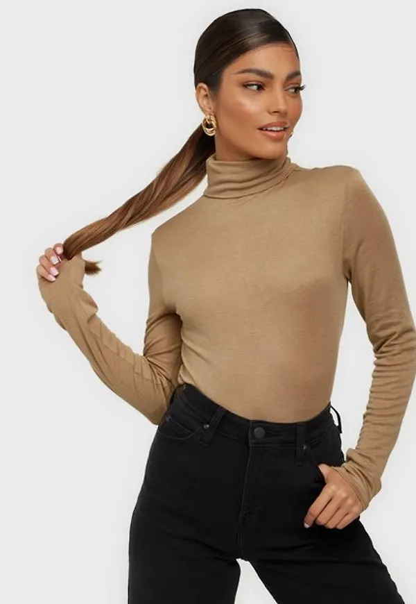 Vila Vicoza Funnel Neck L/S Top/Su Långärmade toppar