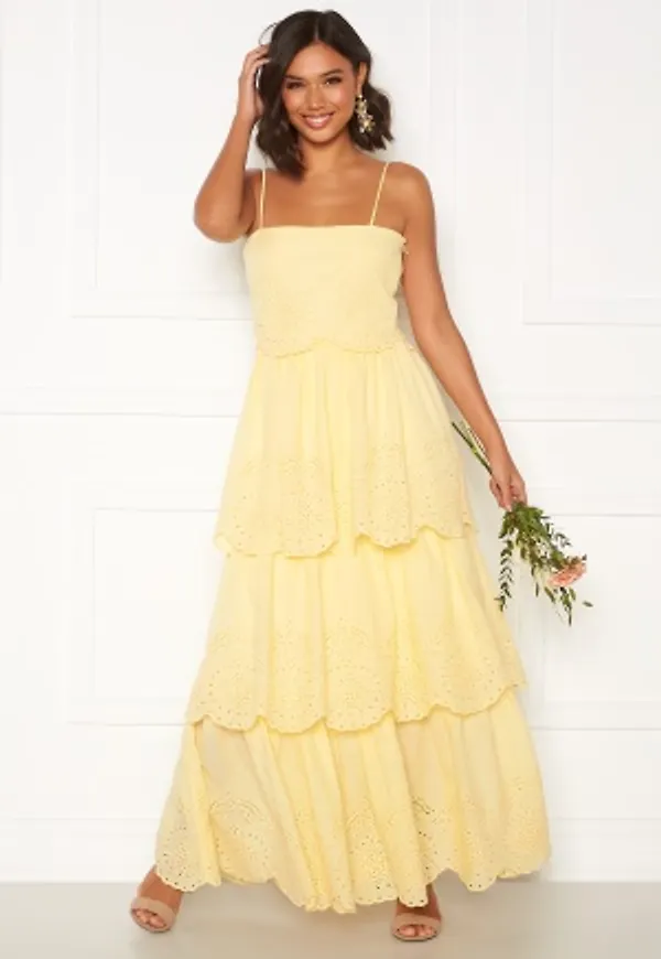 Moments New York Vera frill gown Light yellow 34