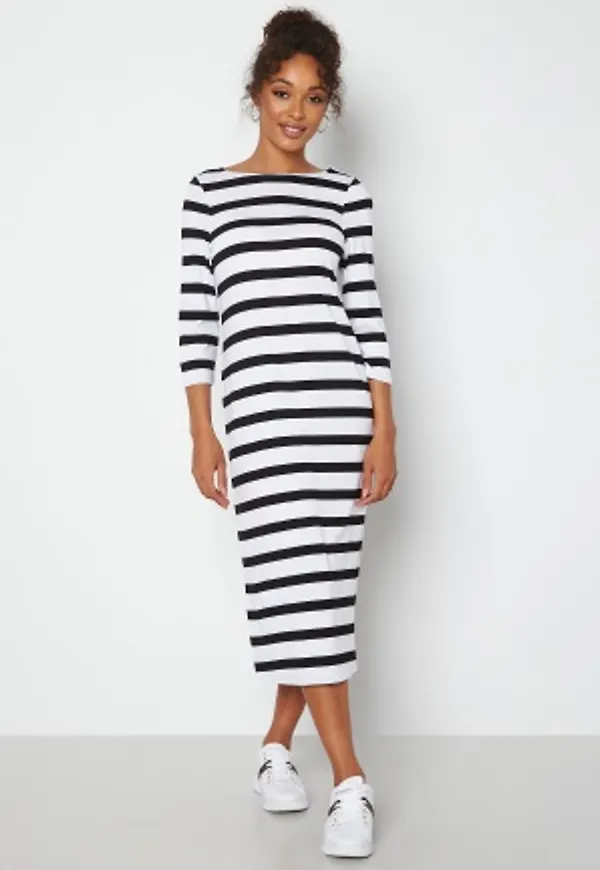 Happy Holly Priscilla Midi Dress Striped 36/38