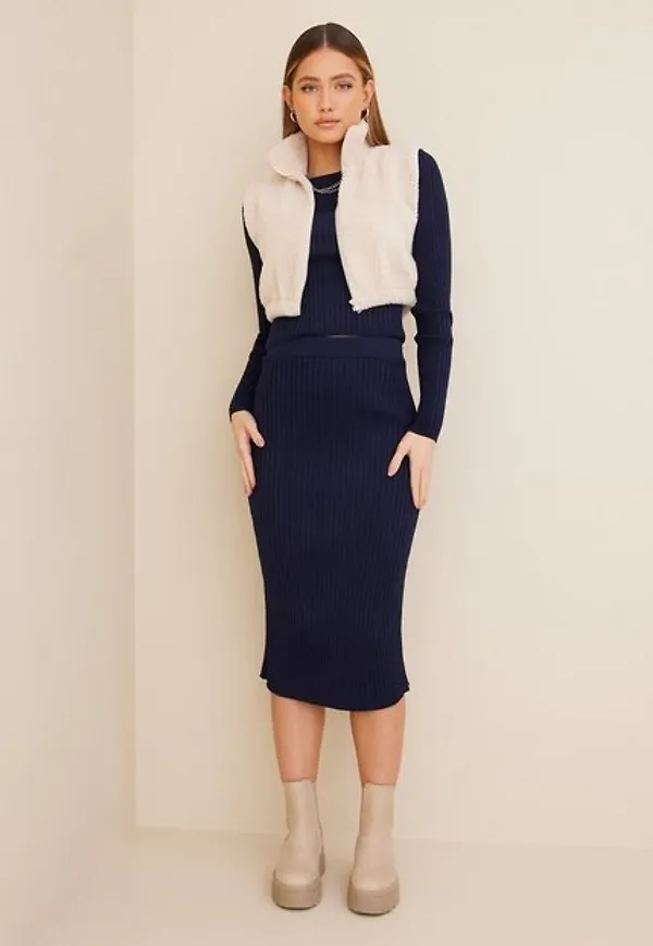 Only Onllinea Pencil Skirt Cc Knt Midikjolar Rhodonite