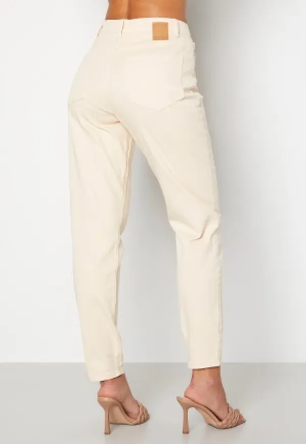 Pieces Kesia Mom HW Jeans Whitecap Gray S