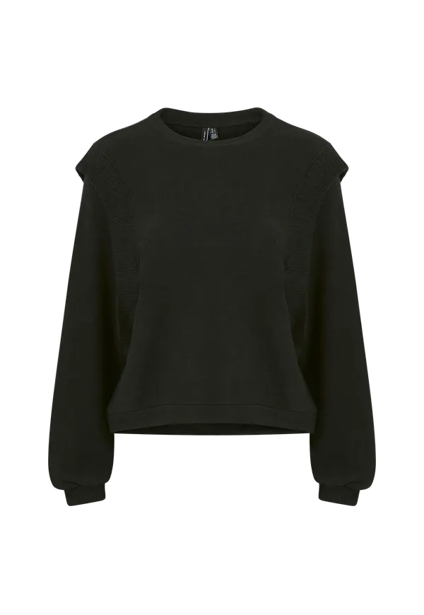Vero Moda - Tröja vmTammi L/S Shoulder Top - Svart