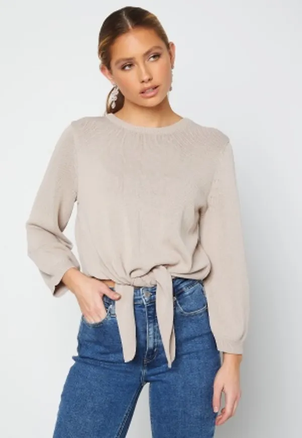 Object Collectors Item Puffer S/S Knit Pullover Silver Gray M