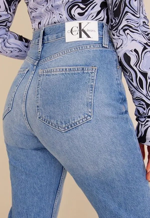 Calvin Klein Jeans High Rise Straight Ankle High waisted jeans