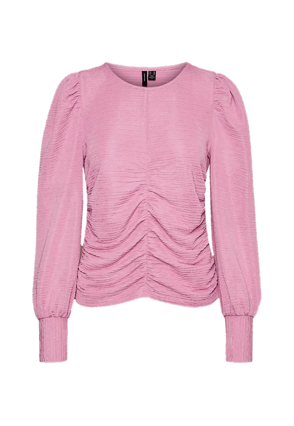 Vero Moda - Topp vmJoceline L/S Rouching Top - Lila