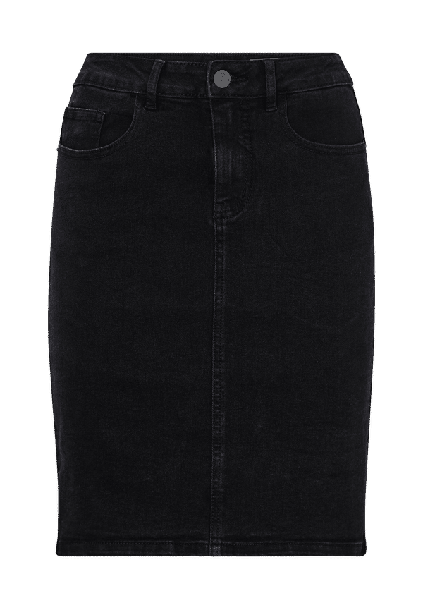 Vero Moda - Jeanskjol vmHot Nine HW DNM Pencil Skirt - Svart
