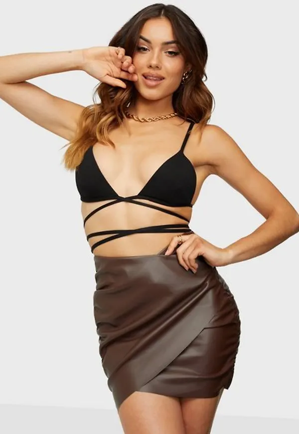 NLY Trend Draped Pu Skirt Kjolar