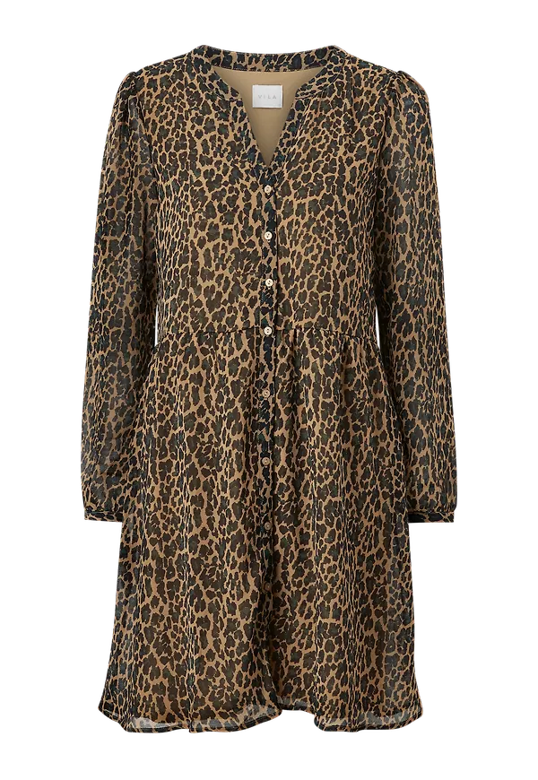 Vila - Klänning viAmione L/S Dress - Brun