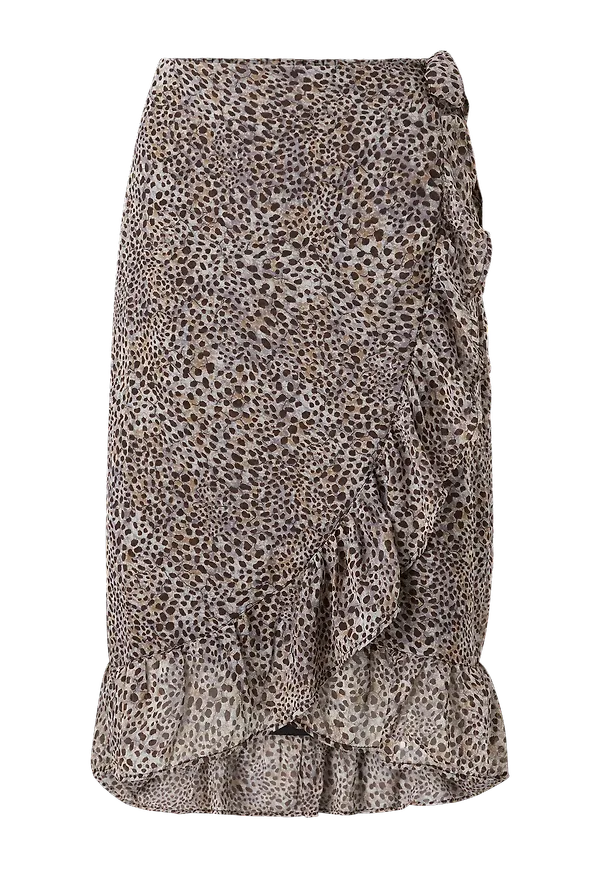 Only - Kjol onlStar Fake Wrap Skirt Wvn - Brun