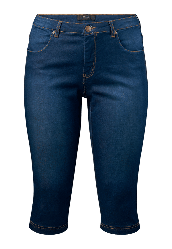 Zizzi - Capribyxa, slim fit - Blå