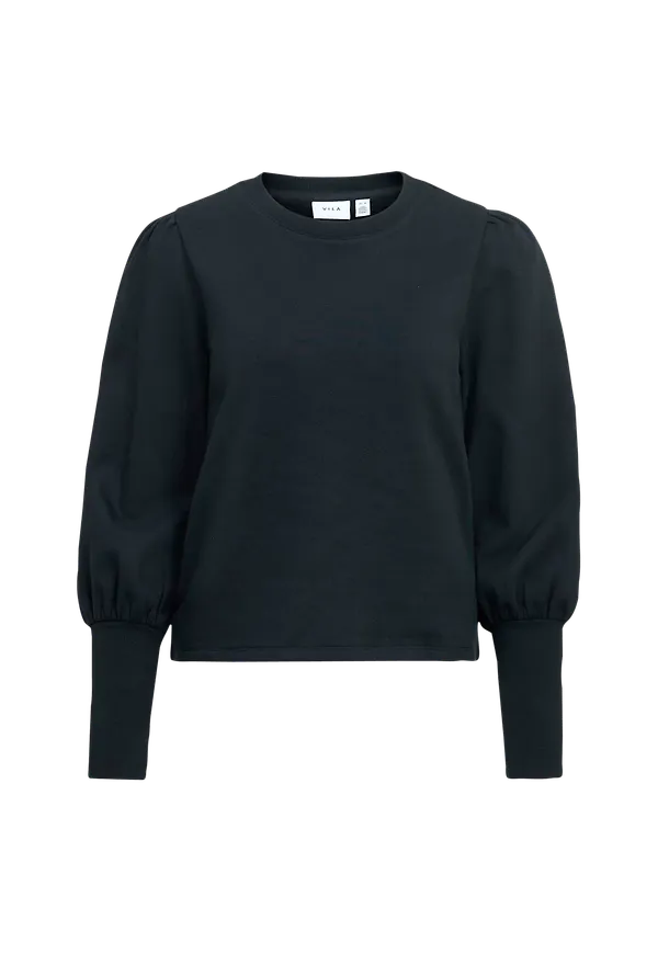 Vila - Sweatshirt viRiffa L/S Cuff Sweat Top - Svart