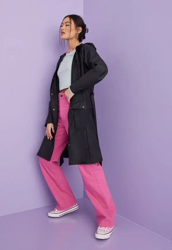 Rains Curve Jacket Regnjackor Black