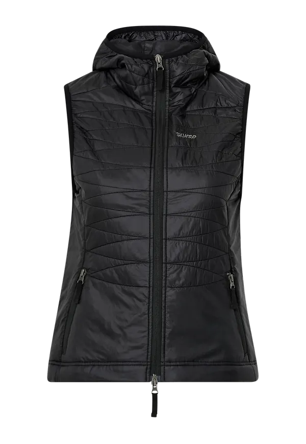 Skhoop - Väst Ebba Hood Vest - Svart