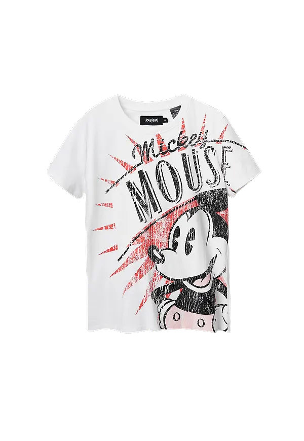 Desigual - Topp TS_Mickey Boom - Vit