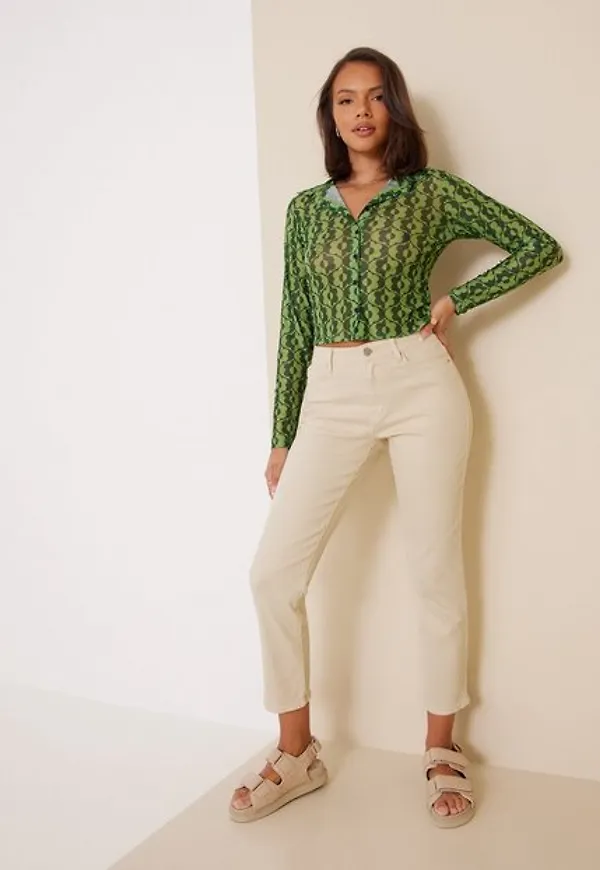 Vila Visommer Rwre 7/8 Straight Jeans Straight
