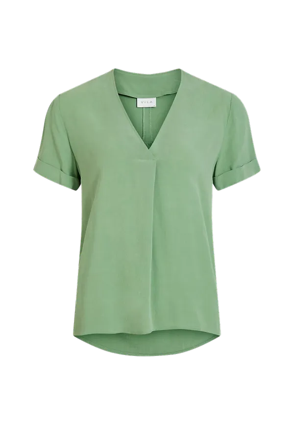 Vila - Topp viMoashly S/S Top - Grön