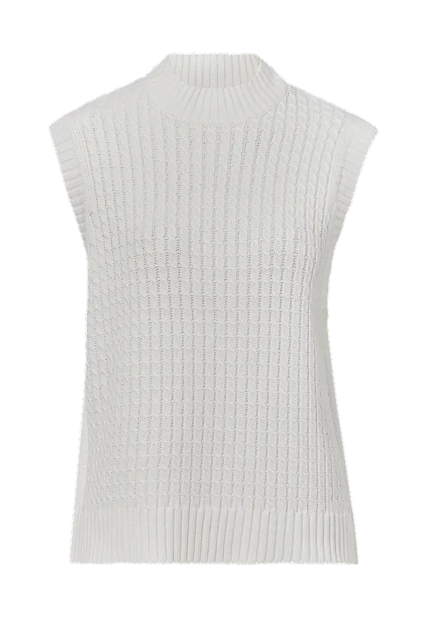 Only - Väst onlVema S/L Vest Cs Knt - Vit